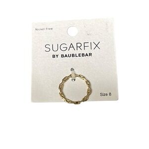 Sugarfix By Baublebar Ring Size 8 Gold Tone Chain‎ Link